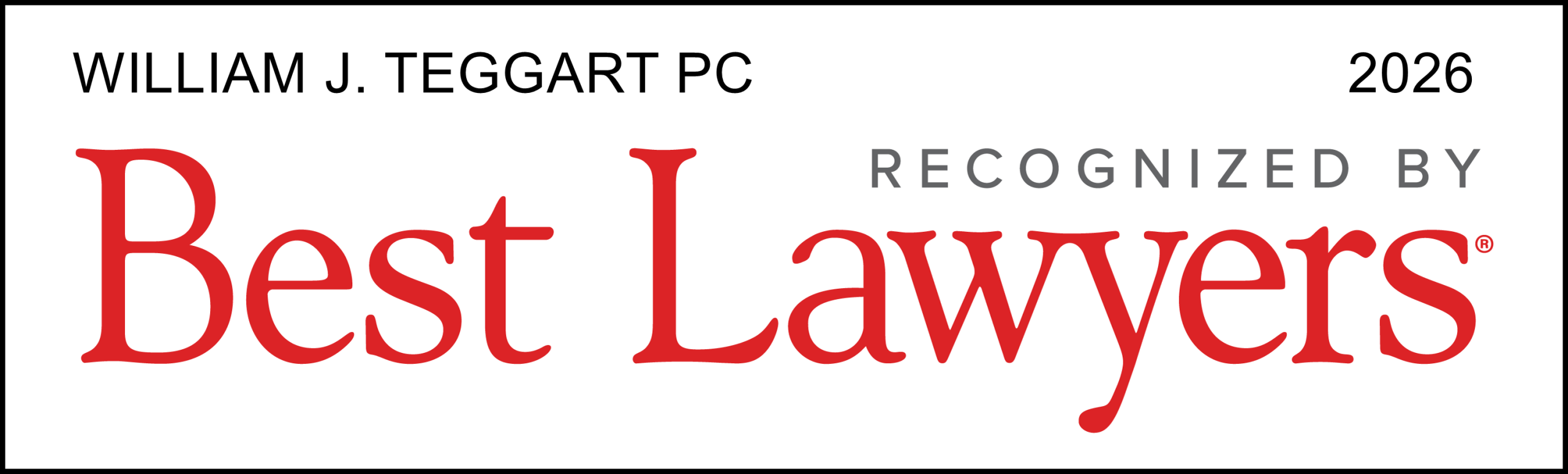 Best Lawyers - Firm Logo for William J. Teggart PC